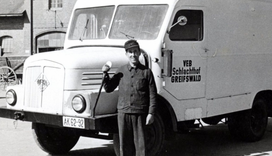 Historisches Bild des Schlachthofs Greifswald