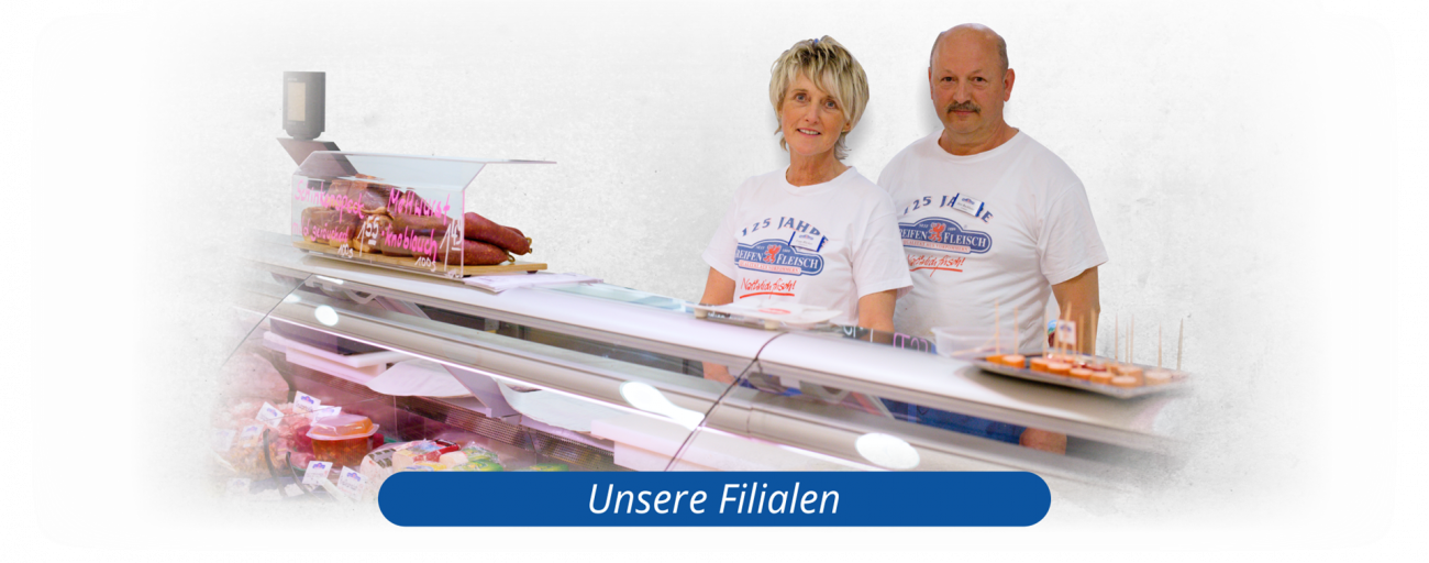 Greifenfleischprodukte mit Fleischereifachverkäuferin